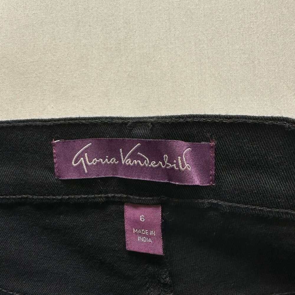 Gloria Vanderbilt Amanda Jeans Women 6 Stretch Denim Classic Fit High Rise Black - Picture 11 of 13